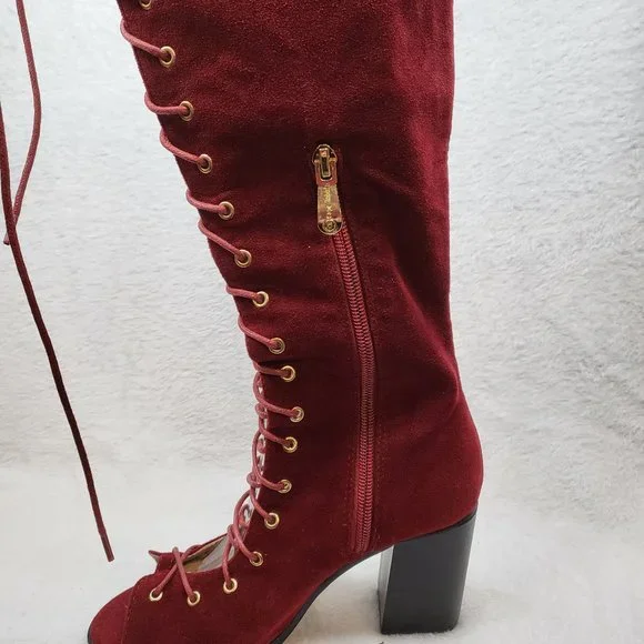 CAPE ROBBIN LACE UP BOOTS Size 6 - Picture 4 of 10